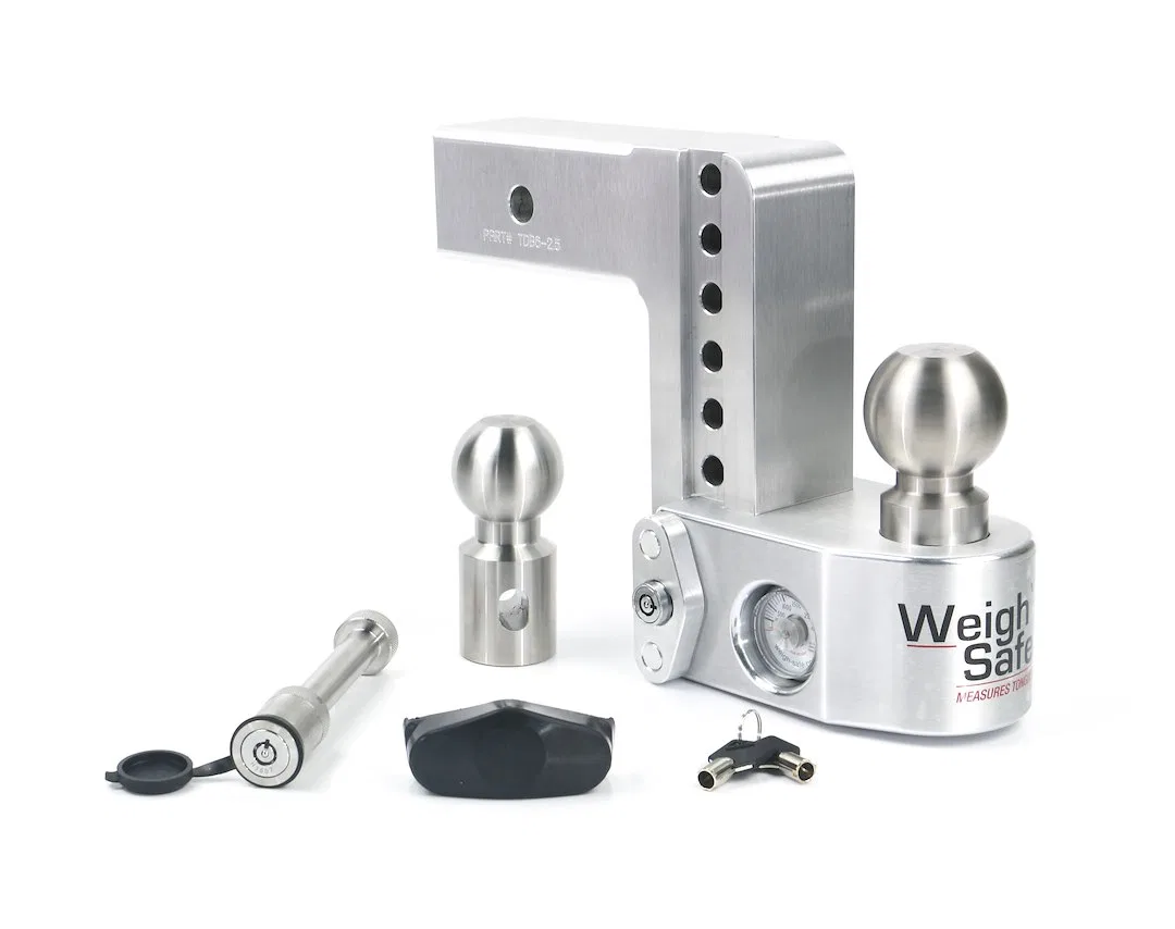 WS6-2.5-KA – WEIGH SAFE Trailer Hitch Ball Mount, Fits 2-1/2 Inch Receiver 18500 Gross Trailer Weight Adjustable Stow...